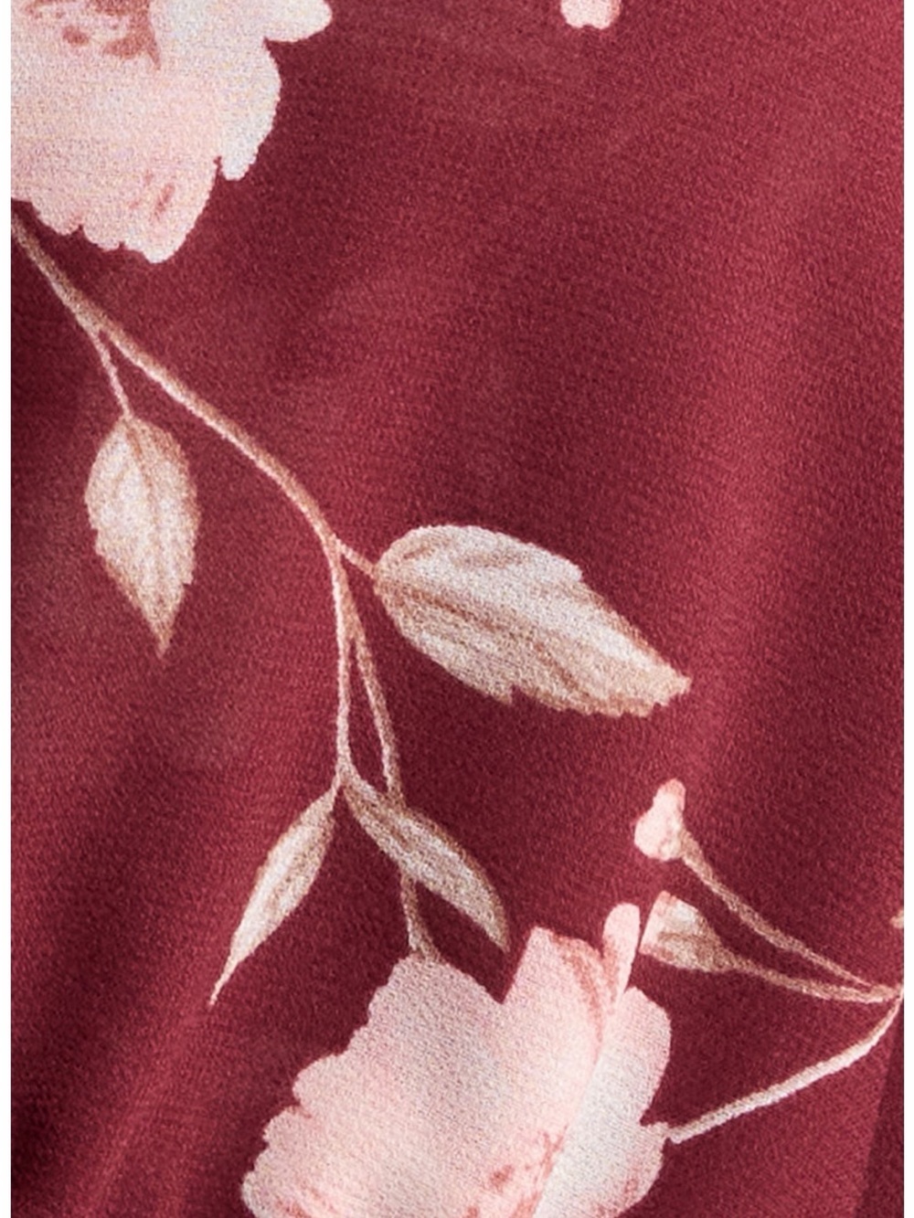 WAYF Free Spirit Floral Ruffle Top XS Burgundy Boho Romantic NWOT - Picture 6 of 10